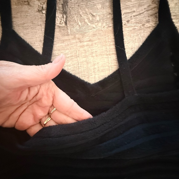 Alexander Wang Ribbed Bodycon Mini Dress Black Medium - Picture 6 of 8